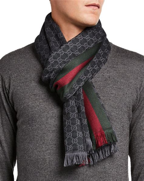 scarves for men gucci|luxury scarf for men.